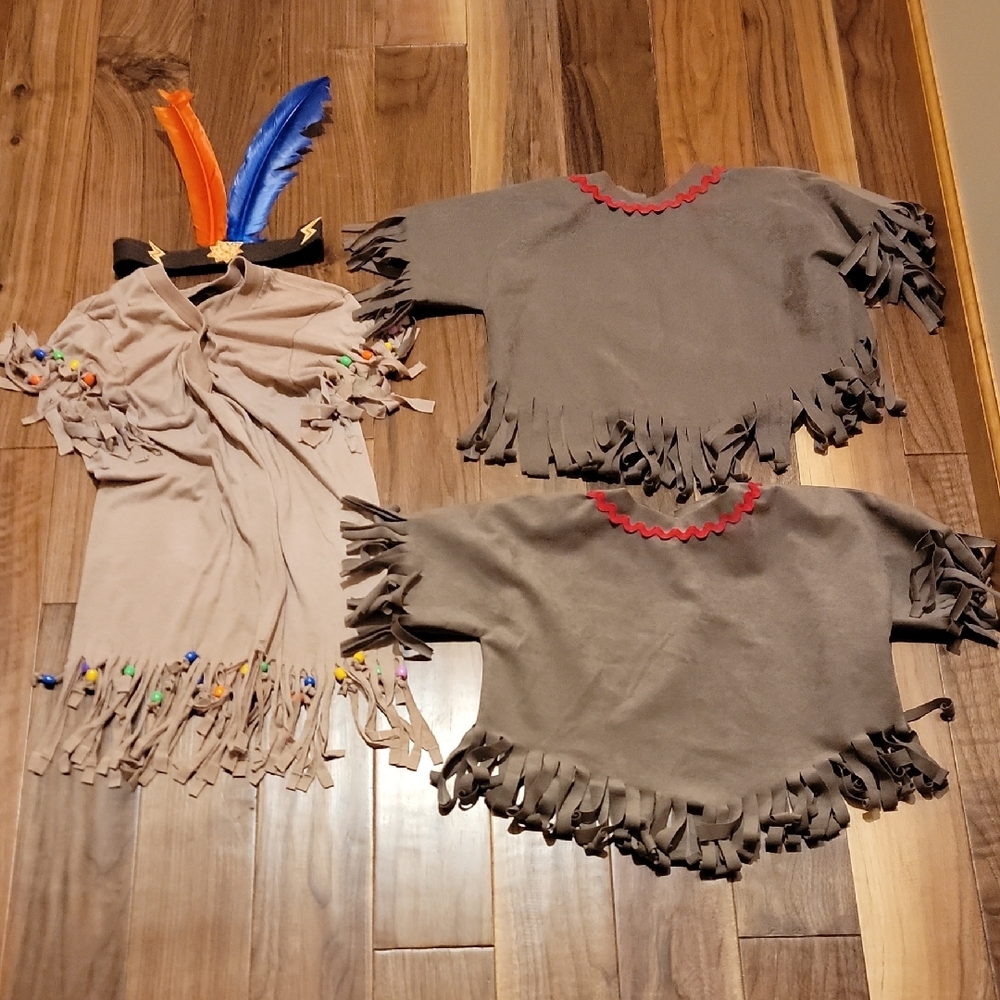 Kids Fringe Costume Set with Feather Headband